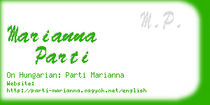 marianna parti business card